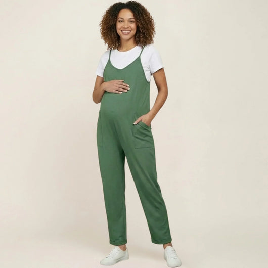 Relaxed-Fit Oversized Jumpsuit for Maternity & Postpartum