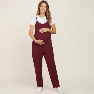 Relaxed-Fit Oversized Jumpsuit for Maternity & Postpartum