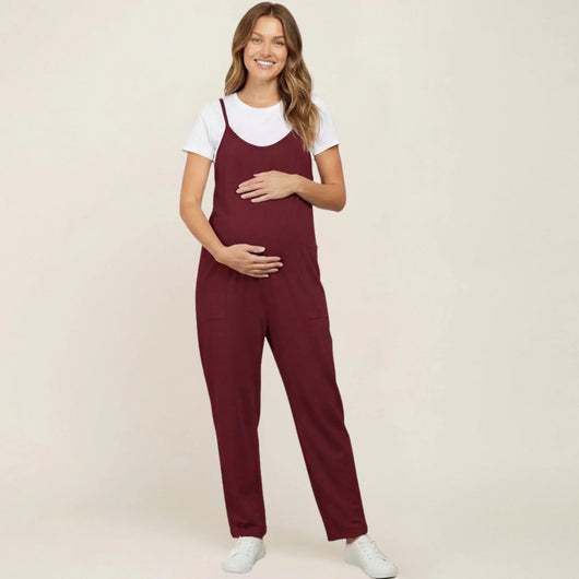 Relaxed-Fit Oversized Jumpsuit for Maternity & Postpartum