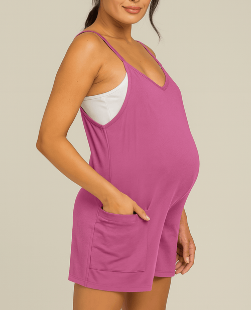 Relaxed-Fit Oversized Jumpsuit Shorts