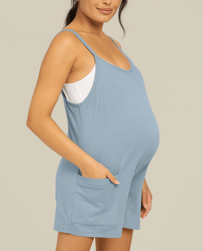 Relaxed-Fit Oversized Jumpsuit Shorts