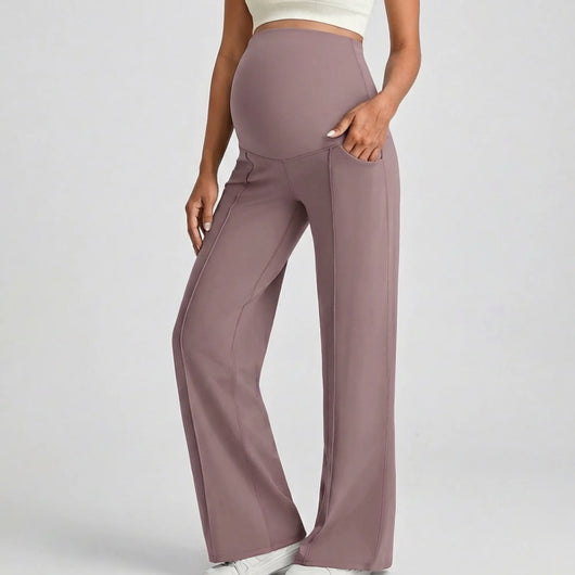 Flared Yoga Pants for Maternity & Postpartum Comfort