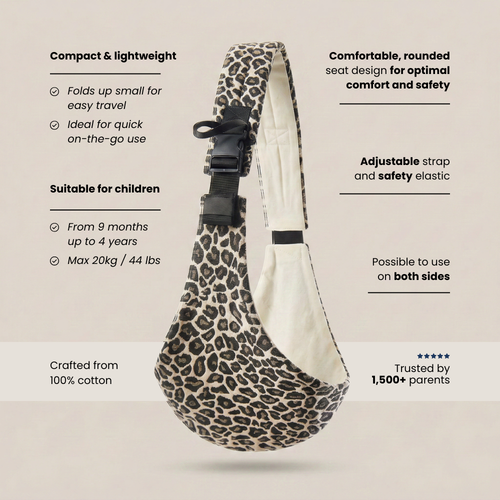 Somnia Baby Sling Carrier | Wild Leopard