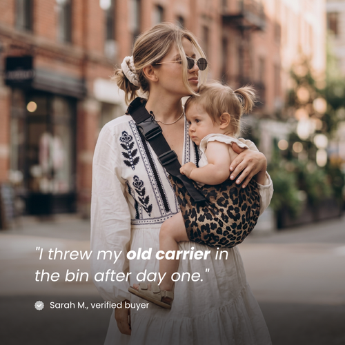 Somnia Baby Sling Carrier | Wild Leopard