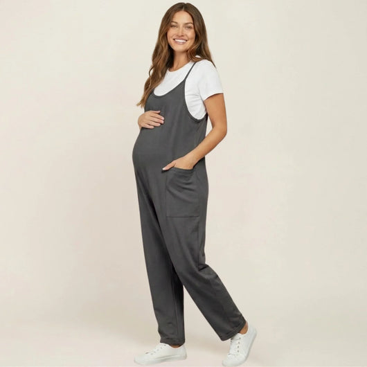Relaxed-Fit Oversized Jumpsuit for Maternity & Postpartum