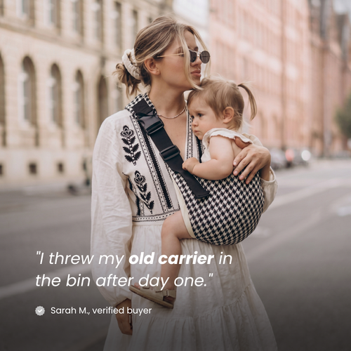 Somnia Baby Sling Carrier | Classic Houndstooth