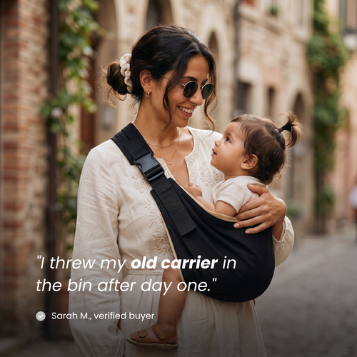 Somnia Baby Sling Carrier | Midnight Black
