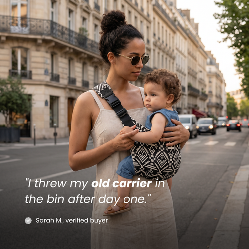 Somnia Baby Sling Carrier | Tribal Noir