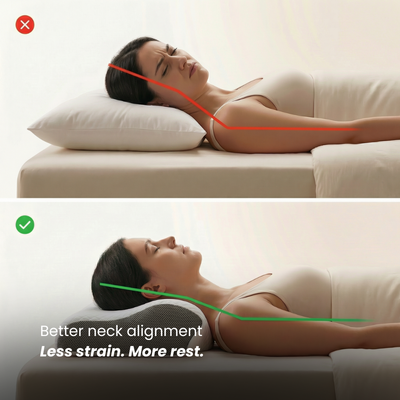 Ergonomic Memory Foam Pillow (15 cm)