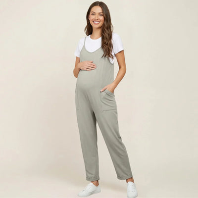 Relaxed-Fit Oversized Jumpsuit for Maternity & Postpartum