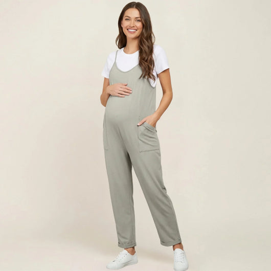 Relaxed-Fit Oversized Jumpsuit for Maternity & Postpartum