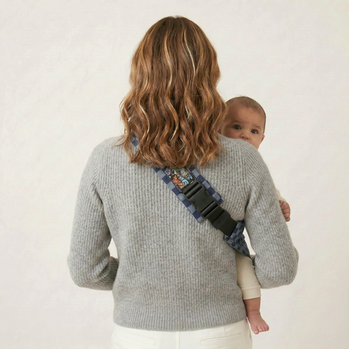 Somnia Baby Sling Carrier | Navy Check