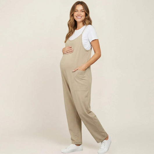 Relaxed-Fit Oversized Jumpsuit for Maternity & Postpartum
