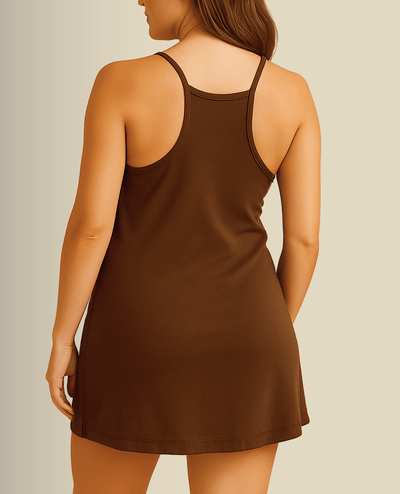 Chic Maternity & Postpartum Romper Mini Dress