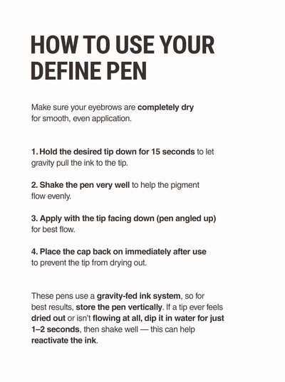 Define 2 in 1 Instant Thickness Brow Pen