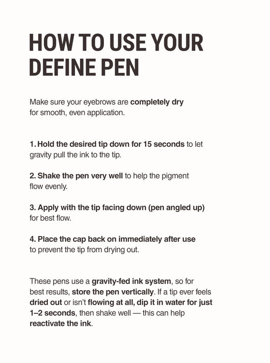 Define 2 in 1 Instant Thickness Brow Pen
