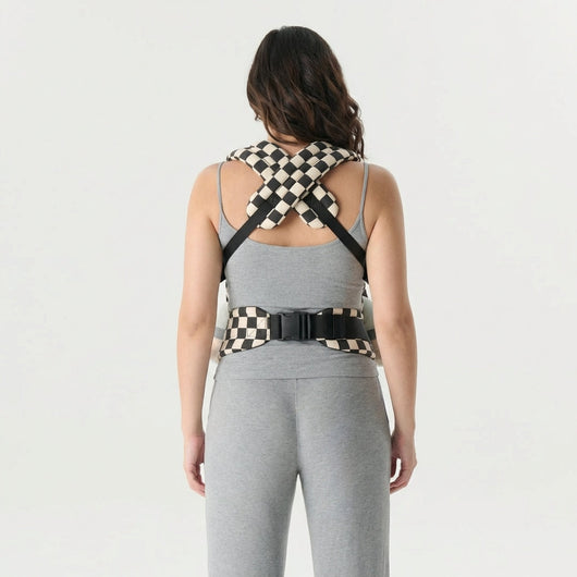 The Mama Carrier - Ivory Checkered Black