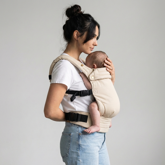 The Mama Carrier - Houndstooth Cream Classic