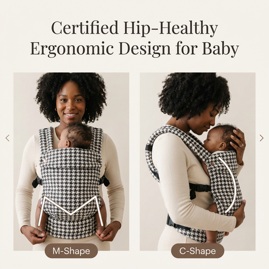 The Mama Carrier - Noir Houndstooth Classic