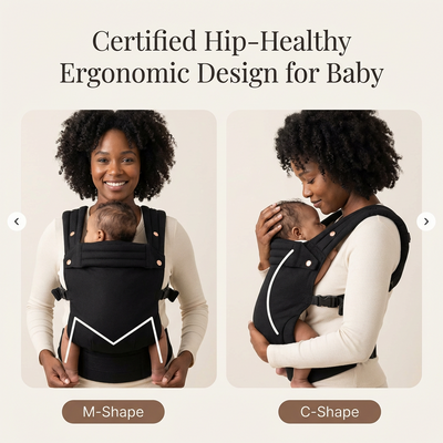 The Mama Carrier – Midnight Houndstooth Black