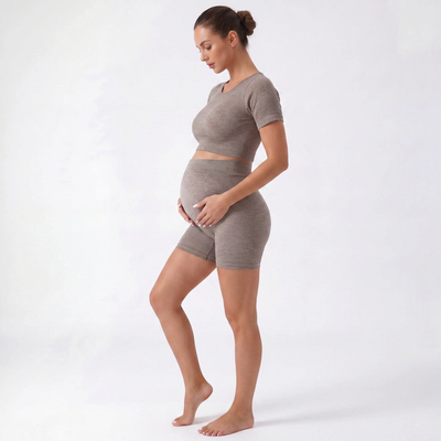 Seamless Maternity Two-Piece Set